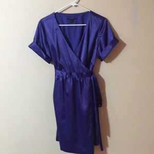 Beautiful/fun purple wrap dress for Summertime!